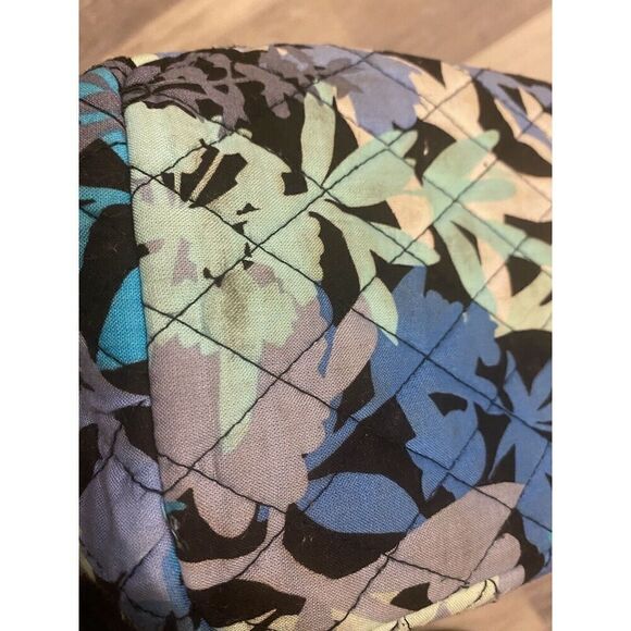 Vera Bradley-CAMO FLORAL-Pleated Tote Quilted Cotton Travel Designer Bag - Picture 3 of 16